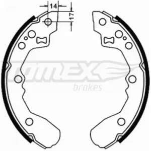 Wybór klientów Zestaw szczęk hamulcowych TOMEX BRAKES TX 21-78