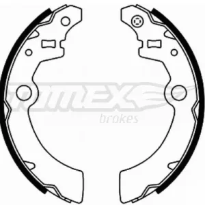 Zestaw szczęk hamulcowych TOMEX BRAKES TX 21-91 Wysoka jakość
