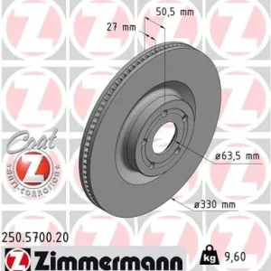 Bezpieczne zakupy Tarcza hamulcowa ZIMMERMANN 250.5700.20