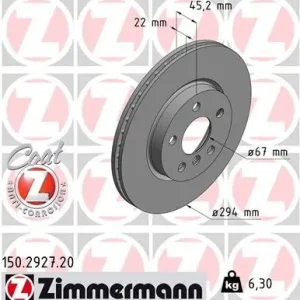 Bestseller Tarcza hamulcowa ZIMMERMANN 150.2927.20 34116866297