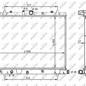 Chłodnica silnika NRF 59209 1770068L50 Oferta limitowana