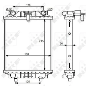 Sprawdź teraz Chłodnica silnika NRF 59125 5Q0121253H