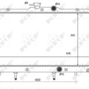 Bezpieczne zakupy Chłodnica silnika NRF 59078 164000D030