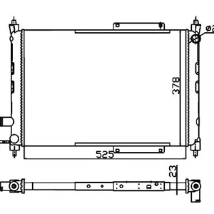 Bestseller Chłodnica silnika NRF 55326A GRD1074