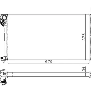 Wysoka jakość Chłodnica silnika NRF 509510A 133042