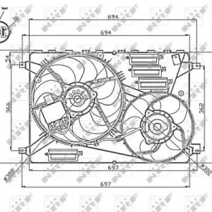 Wentylator silnika NRF 47754 30723011 Niska cena